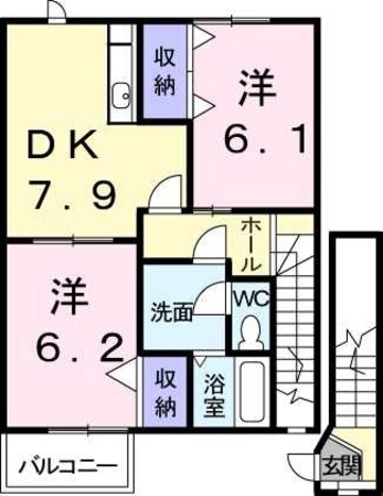 キャンデッドＢの物件間取画像